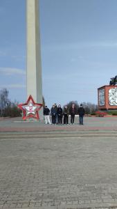 Учащиеся 10 "Б" класса 28.03. посетили мемориальный комплекс Курган Славы.