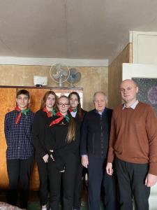 Акция "Забота". Встреча с участником ВОВ Борисом Федоровичем Редько