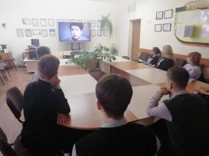 Просмотр фильма "Нирвана. Выстрел в сердце" с учащимися 10"А" класса