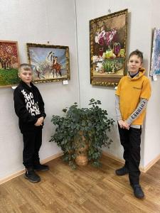Посещение галереи «Очарованные родным краем»