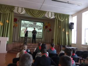 Пионерский сбор, посвященный 80-ю освобождения г.Мозыря от немецко-фашистских захватчиков