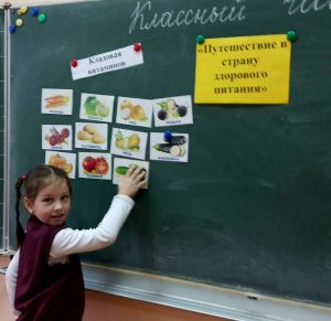 Классный час "Путешествие в Страну здорового питания" (2 "В" класс)