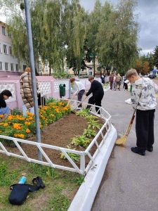 Акция «Чистый двор» в рамках областного субботника