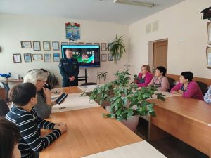 Профилактическая беседа представителя ГРОСС Лобанова А. А. с работниками школы